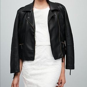 Leather “just married” jacket